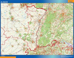 Alsace laminated map