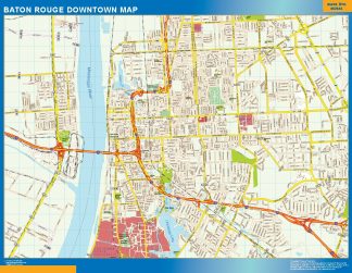 Baton Rouge downtown map