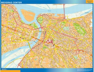Beograd downtown map
