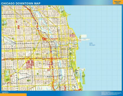 Chicago downtown map