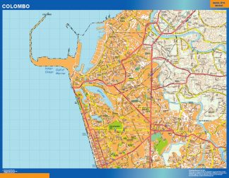 Colombo laminated map