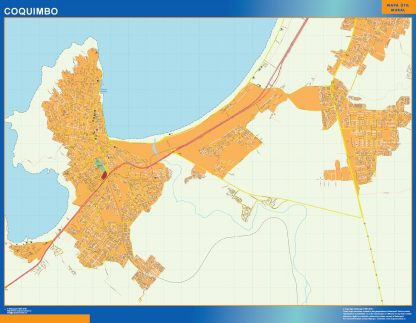 Coquimbo map from Chile