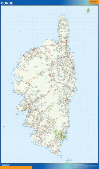 Corse laminated map