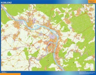 Koblenz map in Germany