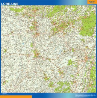 Lorraine laminated map