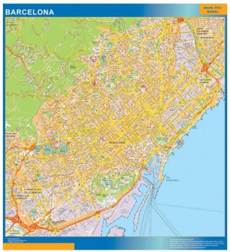 Map of Barcelona Spain