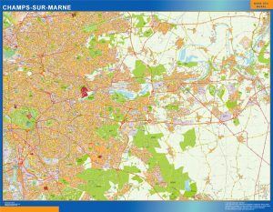 Map of Champs Sur Marne France