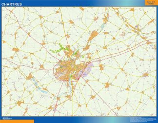 Map of Chartres France