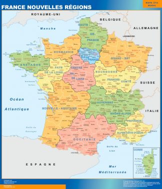 Map of France new regions
