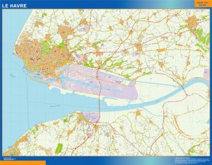 Map of Le Havre France