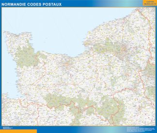 Map of Normandie zip codes