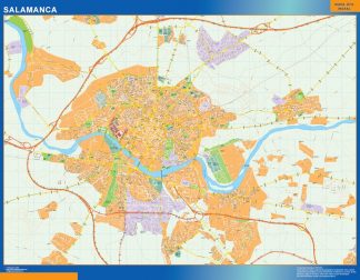 Map of Salamanca Spain