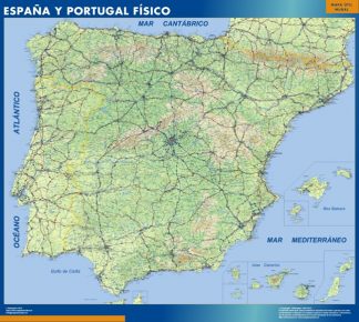 Map of Spain Fisico
