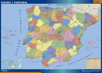 Map of Spain Provincial