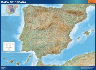 Map of Spain Relief