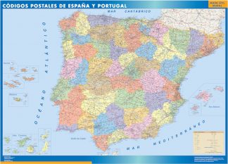 Map of Spain postal codes