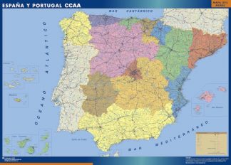 Map of Spain regions