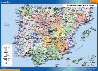 Map of Spain simple