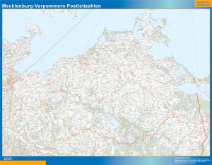 Mecklenburg Vorpommern zip codes map