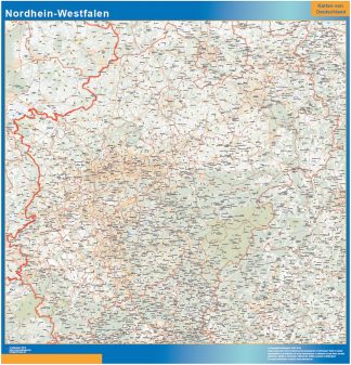 Nordrhein Westfalen map