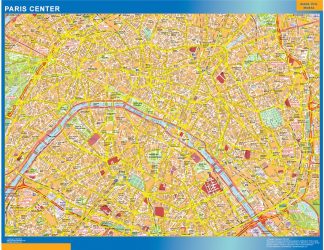 Paris downtown map