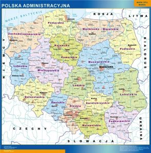 mapy ścienne Polski