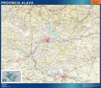 Province Alava map from Spain