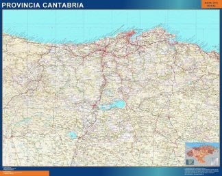 Province Cantabria map from Spain