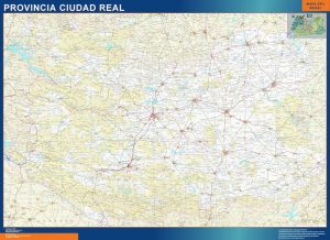 Province Ciudad Real map from Spain