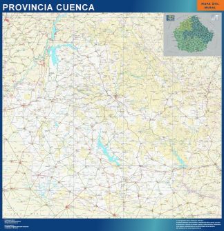 Province Cuenca map from Spain
