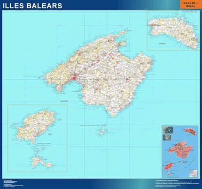 Province Islas Baleares map from Spain