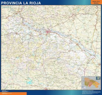 Province La Rioja map from Spain