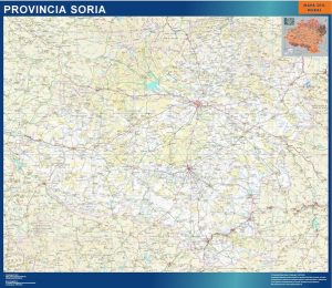 Province Soria map from Spain