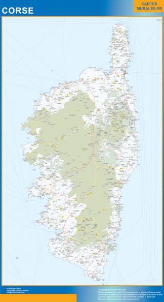 Region of Corse map