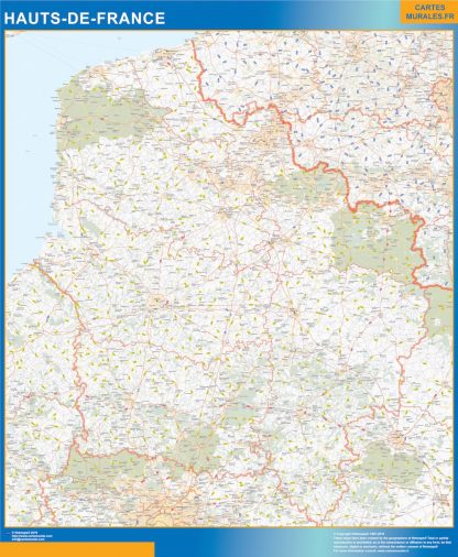 Region of Hauts de France map