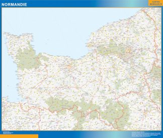 Region of Normandie map