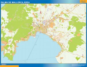 Road map Palma Mallorca Spain