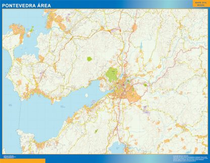 Road map Pontevedra Spain