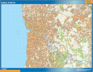 Road map Porto Portugal
