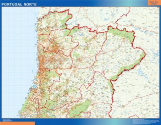 Road map Portugal North