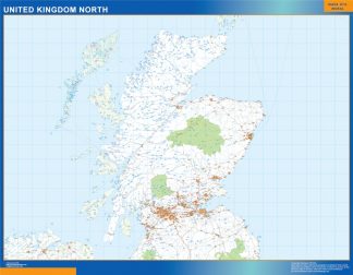 Road map United Kingdom North