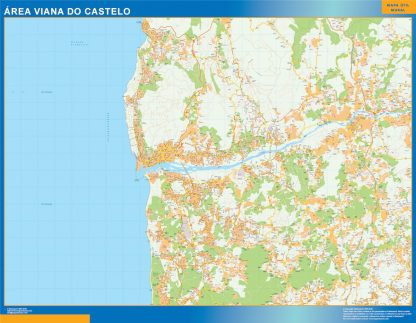 Road map Viana Do Castelo Portugal