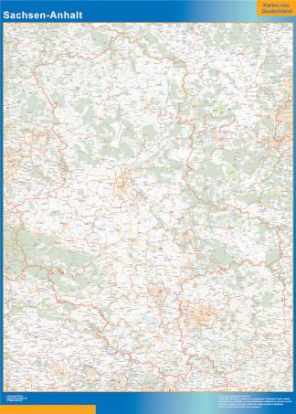 Sachsen Anhalt map