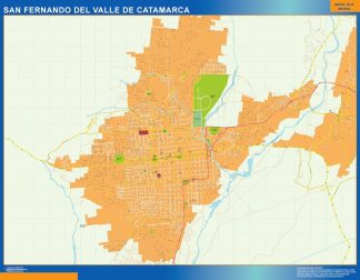San Fernando del Valle Catamarca map in Argentina