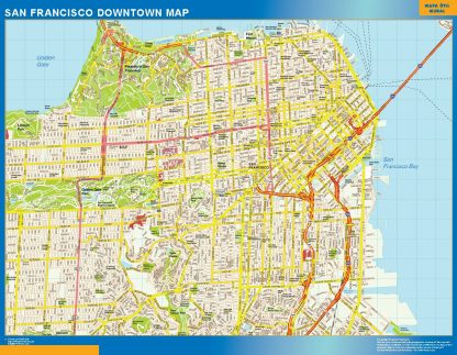 San Francisco downtown map