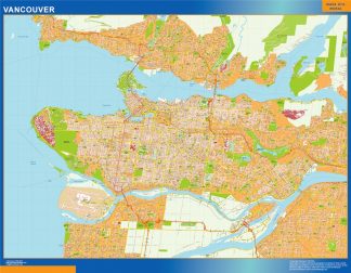 Vancouver wall map