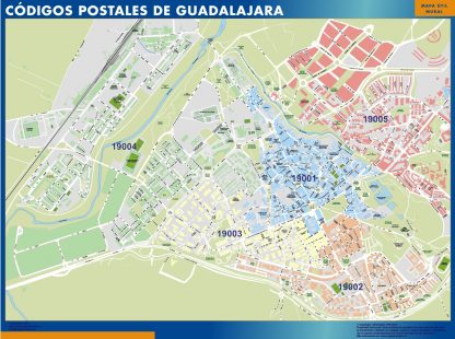 Zip codes Guadalajara map