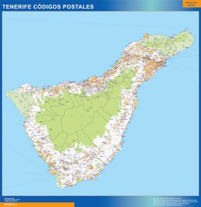 Zip codes Isla Tenerife map
