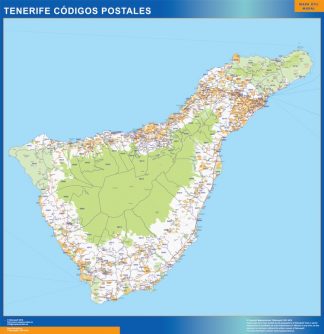 Zip codes Isla Tenerife map