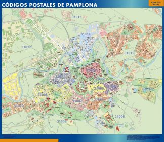 Zip codes Pamplona map